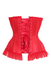 Daisy Corsets Top Drawer Steel Boned Red Lace Underwire Burlesque Underbust Corset Cincher - Daisy Corsets