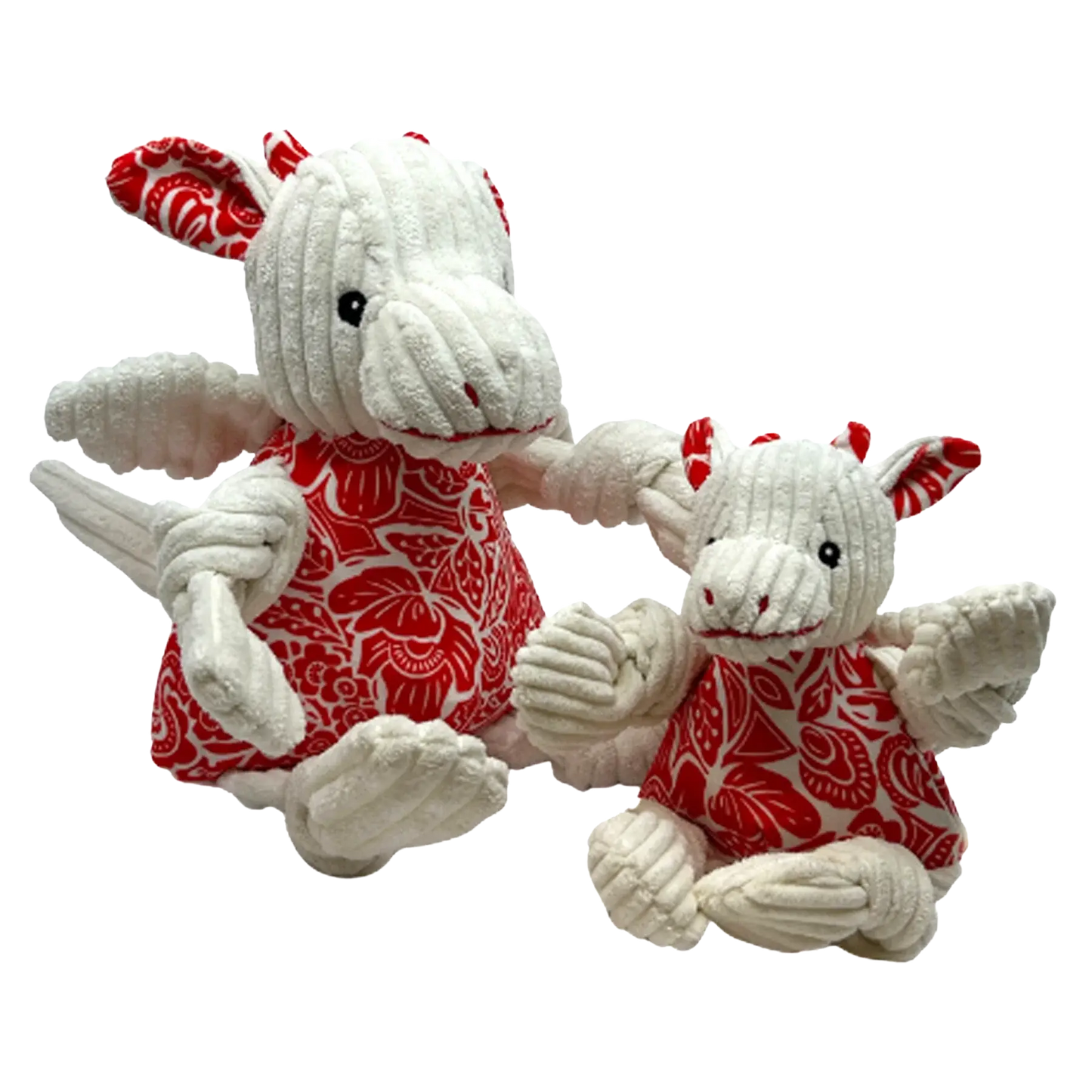 Lucky Dragon Knottie® Plush Dog Toy - HuggleHounds - Flyclothing LLC