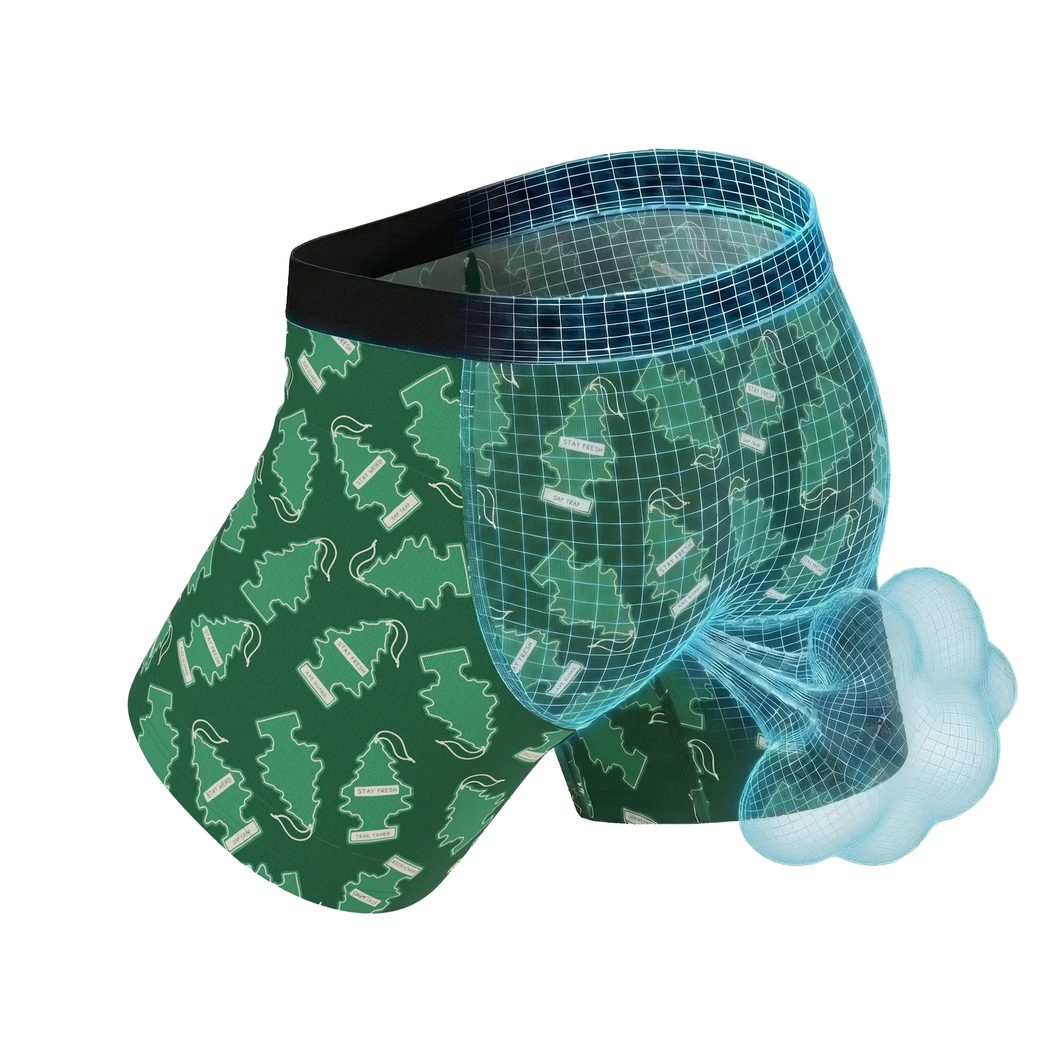 The Coniferous Forest | Car Freshener Fart Proof Ball Hammock® Pouch Underwear - Shinesty - Flyclothing LLC