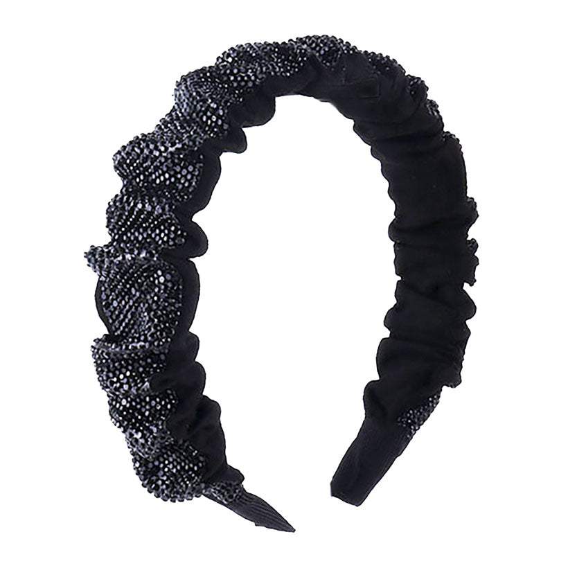 Trendy Braided Knotted Bling Pleated Headband - Madeline Love - Flyclothing LLC