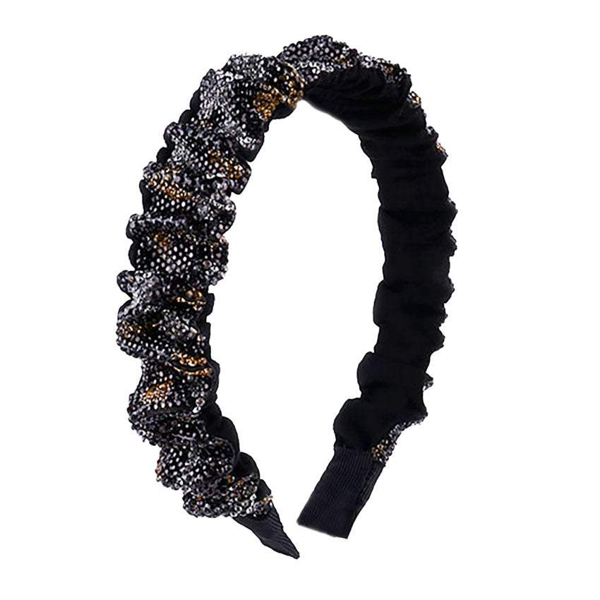 Trendy Braided Knotted Bling Pleated Headband - Madeline Love - Flyclothing LLC
