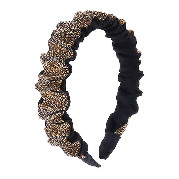 Trendy Braided Knotted Bling Pleated Headband - Madeline Love - Flyclothing LLC