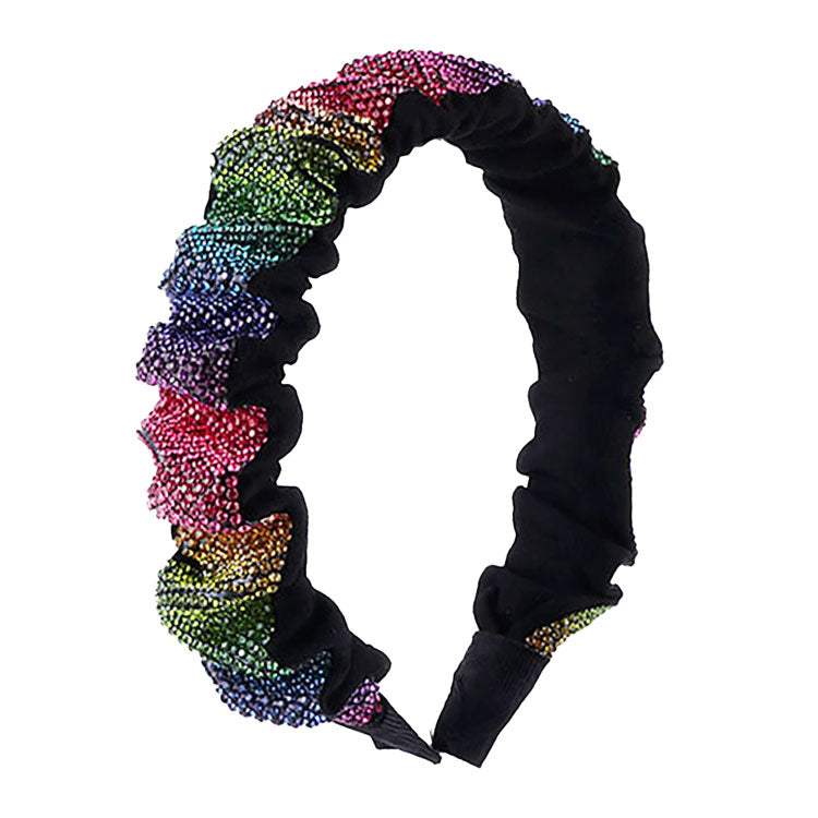 Trendy Braided Knotted Bling Pleated Headband - Madeline Love - Flyclothing LLC