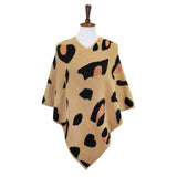 Trendy Fashionable Leopard Patterned Soft Poncho - Madeline Love - Flyclothing LLC