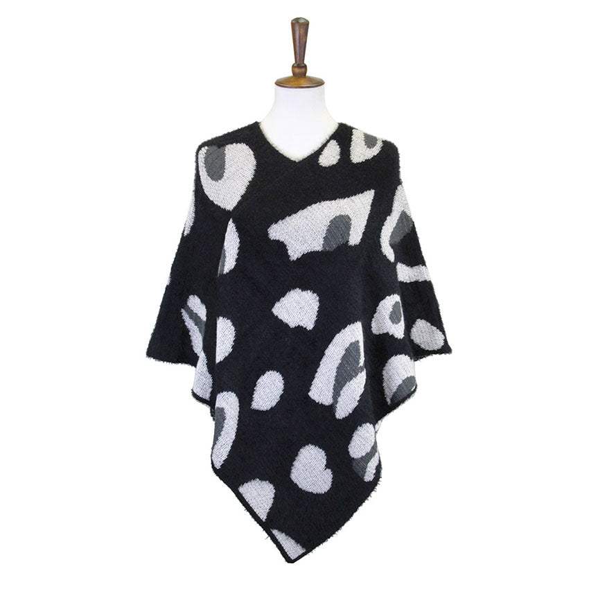 Trendy Fashionable Leopard Patterned Soft Poncho - Madeline Love - Flyclothing LLC