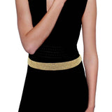 Trendy Fashionable Nine Rows Rhinestone Belt - Madeline Love - Flyclothing LLC