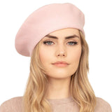 Trendy Fashionable Winter Stretchy Solid Beret Hat - Madeline Love - Flyclothing LLC