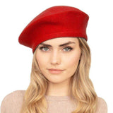 Trendy Fashionable Winter Stretchy Solid Beret Hat - Madeline Love - Flyclothing LLC