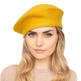 Trendy Fashionable Winter Stretchy Solid Beret Hat - Madeline Love - Flyclothing LLC