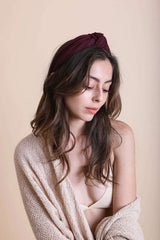Wide Striped Topknot Headband – Chic and Comfortable - Boho Clothing and Accessories - Flyclothing LLC