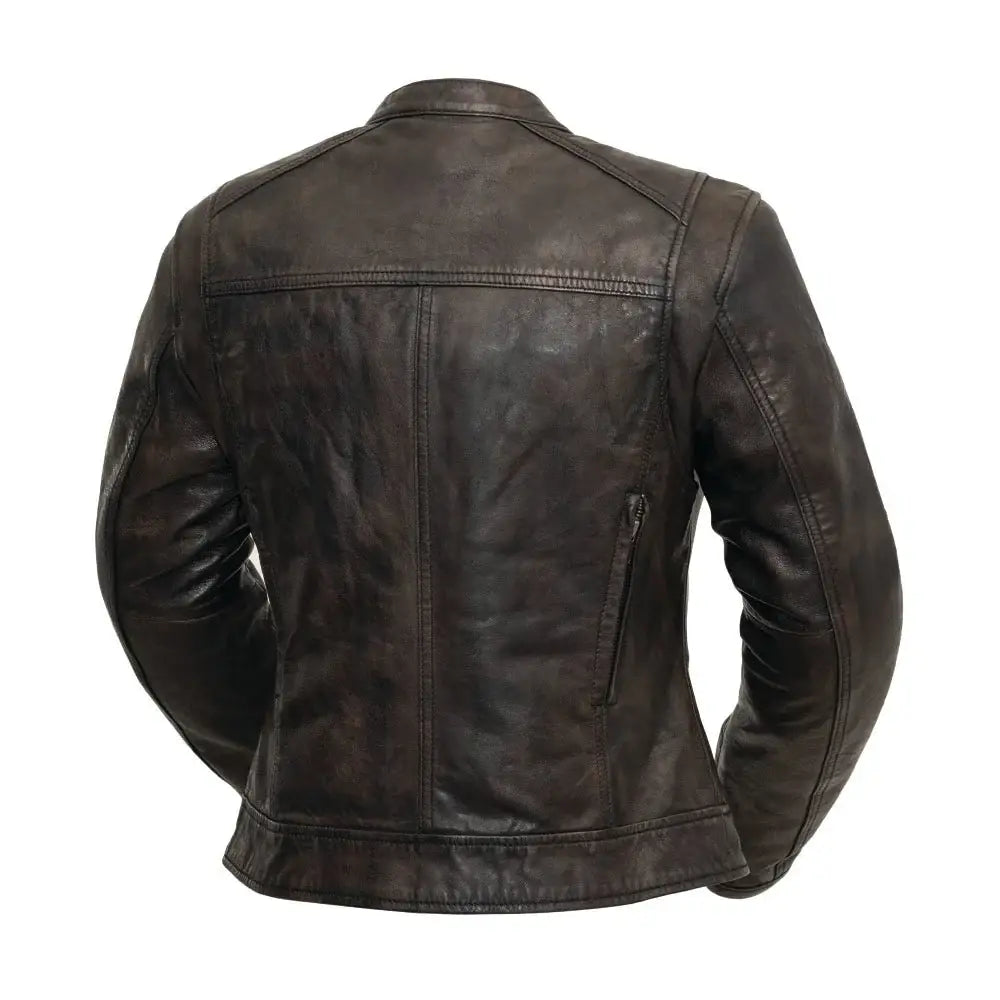Trickster Womens Motorcycle Leather Jacket - First Manufacturing Company - Flyclothing LLC