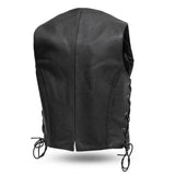 Trinity Women's Motorcycle Western Style Leather Vest - First Manufacturing Company - Flyclothing LLC
