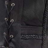 Trinity Women's Motorcycle Western Style Leather Vest - First Manufacturing Company - Flyclothing LLC