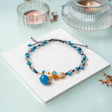 Triple Crystal Anklet of Positivity