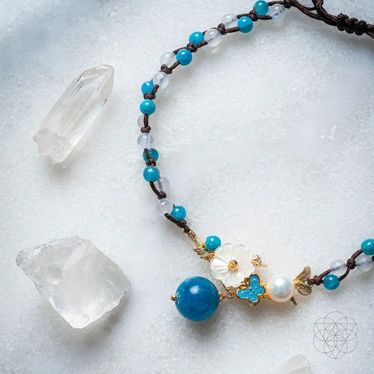Triple Crystal Anklet of Positivity - Conscious Items - Flyclothing LLC