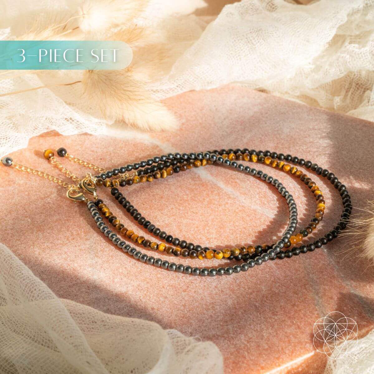 Triple Protection Anklet Set - Conscious Items - Flyclothing LLC