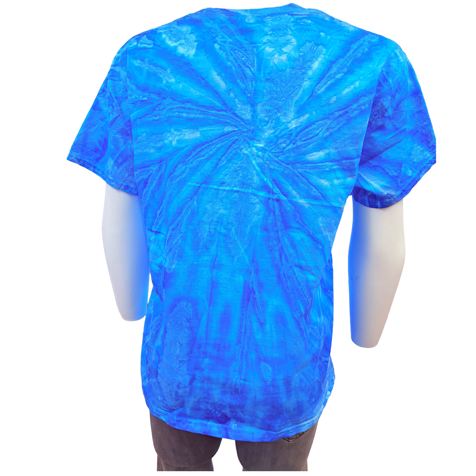 Men's Rockmount Bronc 100% Cotton Tie Dye Blue Western T-Shirt - Rockmount Clothing - Flyclothing LLC