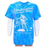 Men's Rockmount Bronc 100% Cotton Tie Dye Blue Western T-Shirt - Rockmount Clothing - Flyclothing LLC