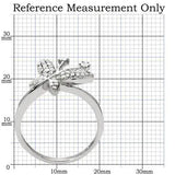 TS021 - Rhodium 925 Sterling Silver Ring with AAA Grade CZ in Clear - Alamode - Flyclothing LLC