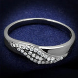 TS524 - Ruthenium 925 Sterling Silver Ring with AAA Grade CZ in Clear - Alamode - Flyclothing LLC