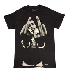 Tupac Middle Fingers T-Shirt - Tupac