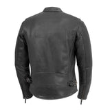 Turbine Men's Motorcycle Perforated Leather Jacket - First Manufacturing Company - Flyclothing LLC