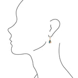 Turquoise and Spiny Oyster Matrix and Bronze Earrings - Barse Jewelry - Flyclothing LLC