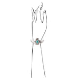 Blue Turquoise and Sterling Silver Phoenix Cuff Bracelet - Barse Jewelry