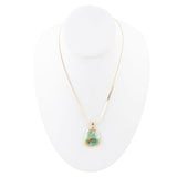 Turquoise Baron Snake Chain Pendant Necklace