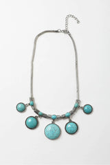 Turquoise Charm Link Necklace💙