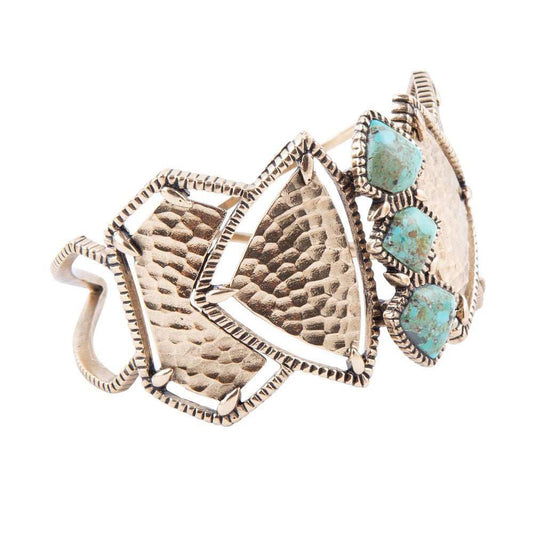 Turquoise Shield Cuff Bracelet - Barse Jewelry - Flyclothing LLC