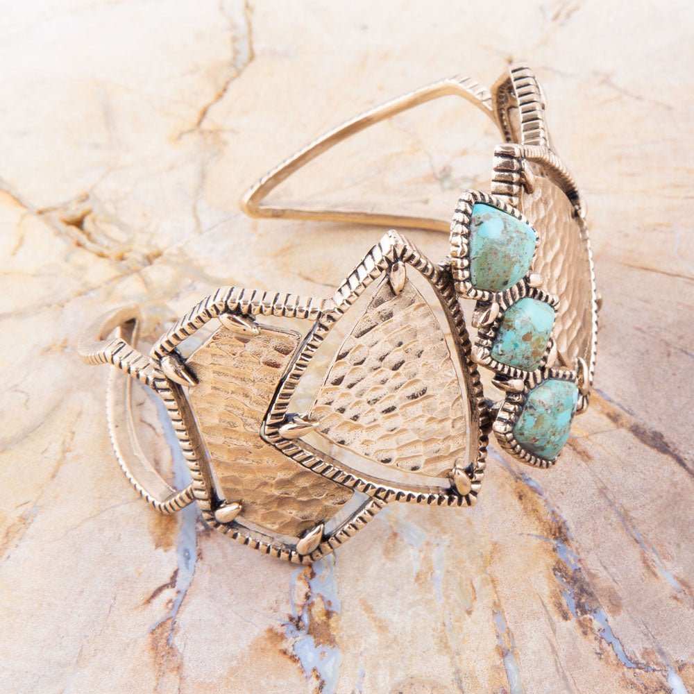 Turquoise Shield Cuff Bracelet - Barse Jewelry - Flyclothing LLC