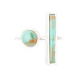 Blue Turquoise Size Adjustable Sterling Silver Ring - Barse Jewelry - Flyclothing LLC
