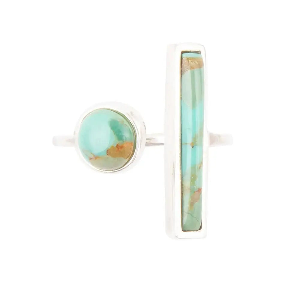 Blue Turquoise Size Adjustable Sterling Silver Ring - Barse Jewelry - Flyclothing LLC