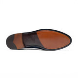 11-119-NVY TUSCANY Crocodile Penny Loafer, Navy - Zelli Italia - Flyclothing LLC