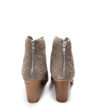 Twilight Studded Heeled Ankle Boot in Taupe - Naughty Monkey