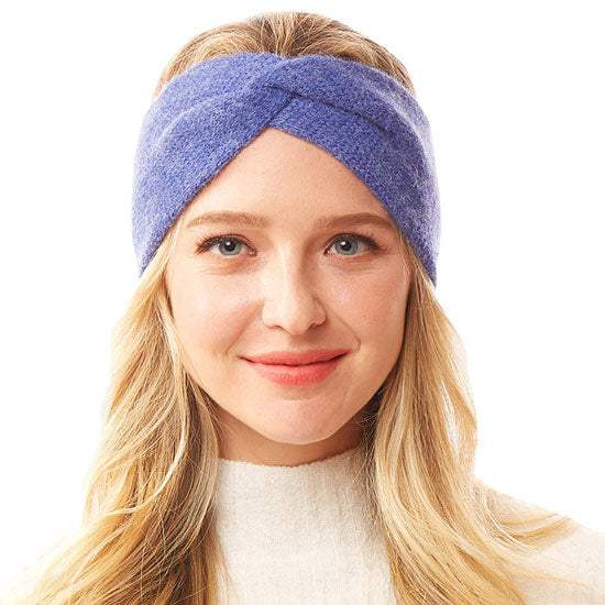 Twisted Knot Solid Earmuff Headband Ear Warmer - Madeline Love - Flyclothing LLC