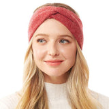 Twisted Knot Solid Earmuff Headband Ear Warmer - Madeline Love - Flyclothing LLC