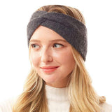Twisted Knot Solid Earmuff Headband Ear Warmer - Madeline Love - Flyclothing LLC