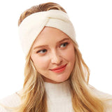 Twisted Knot Solid Earmuff Headband Ear Warmer - Madeline Love - Flyclothing LLC
