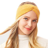 Twisted Knot Solid Earmuff Headband Ear Warmer - Madeline Love - Flyclothing LLC