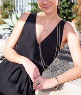 Two Row Labradorite Necklace - Barse Jewelry - Flyclothing LLC