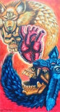 Black Market Art Company Two Wolves Print