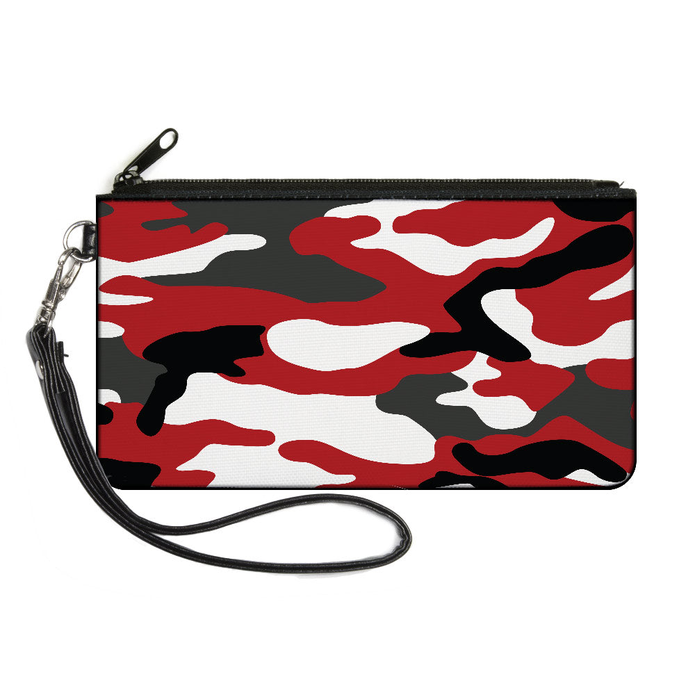 Canvas Zipper Wallet - LARGE - Camo Red Black Gray White - Buckle-Down - Flyclothing LLC