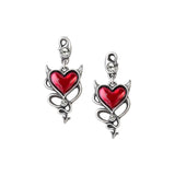 Devil Heart Earrings - Alchemy of England - Flyclothing LLC
