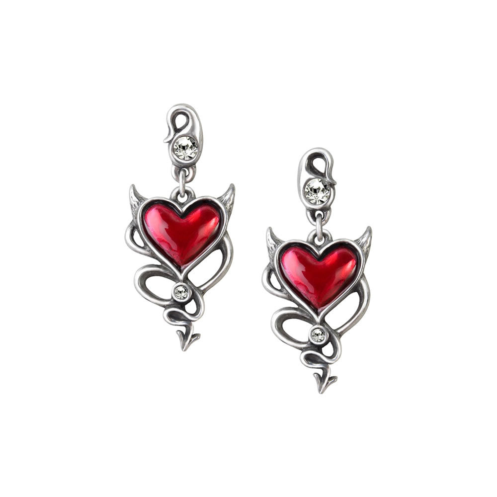 Devil Heart Earrings - Alchemy of England - Flyclothing LLC