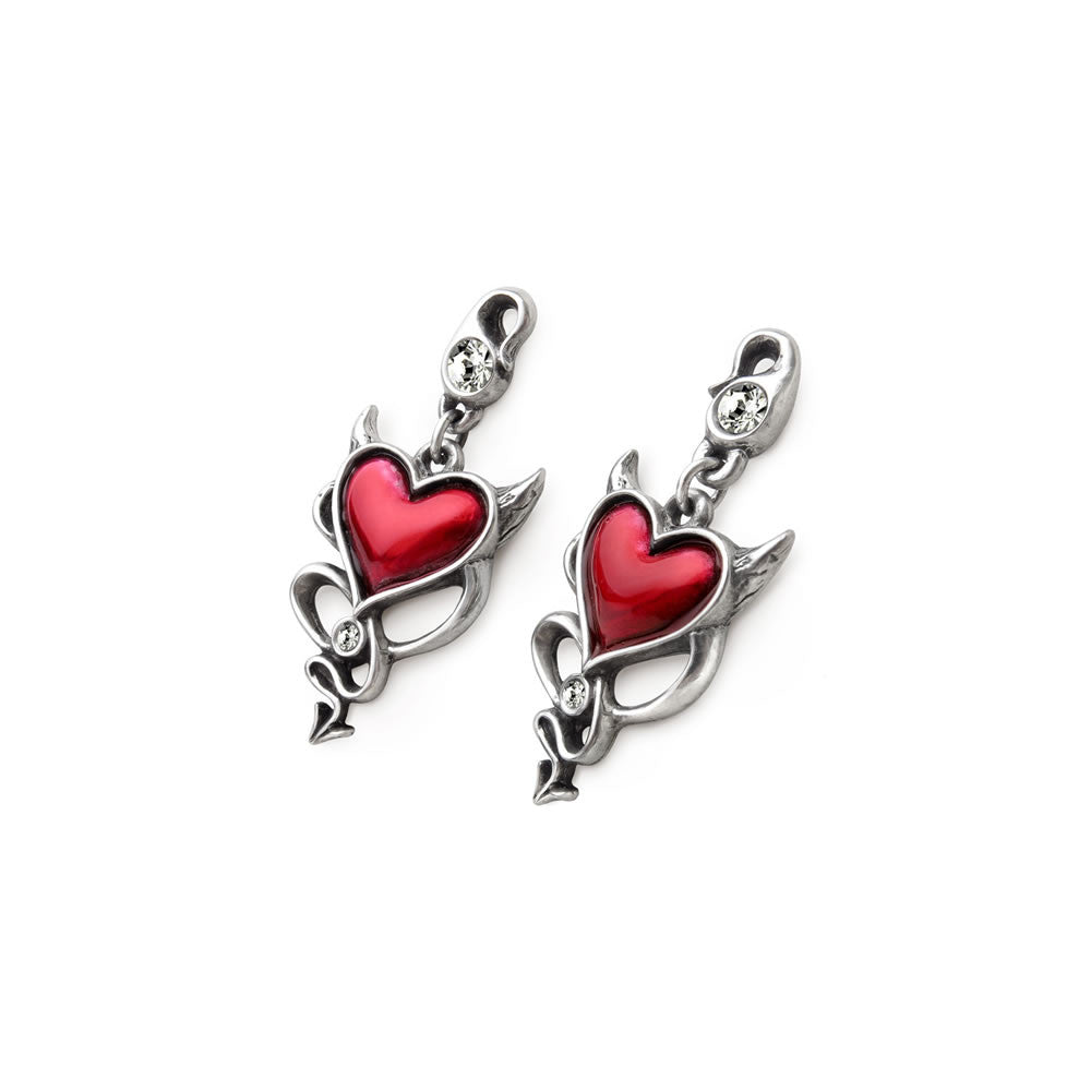 Devil Heart Earrings - Alchemy of England - Flyclothing LLC