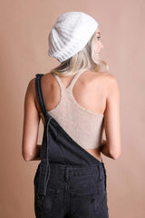 Boucle Rib Knit Beret - Boho Clothing and Accessories - Flyclothing LLC