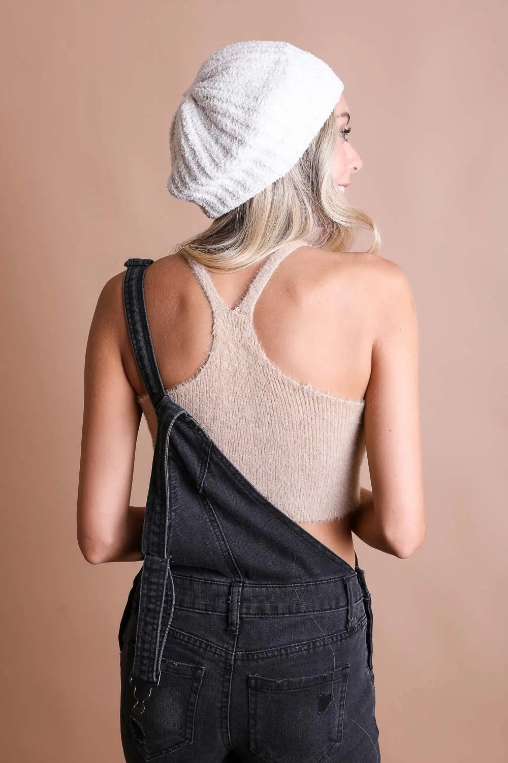 Boucle Rib Knit Beret - Boho Clothing and Accessories - Flyclothing LLC
