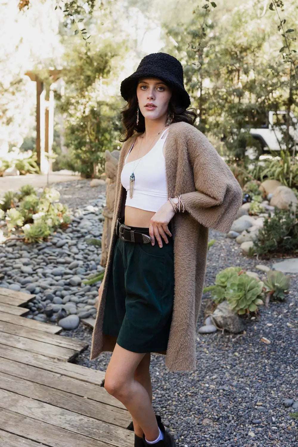 Ultra-Soft Luxe Mohair Knit Cardigan - Boho Clothing and Accessories - Flyclothing LLC